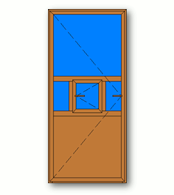 Pharmacy door − sash in a sash