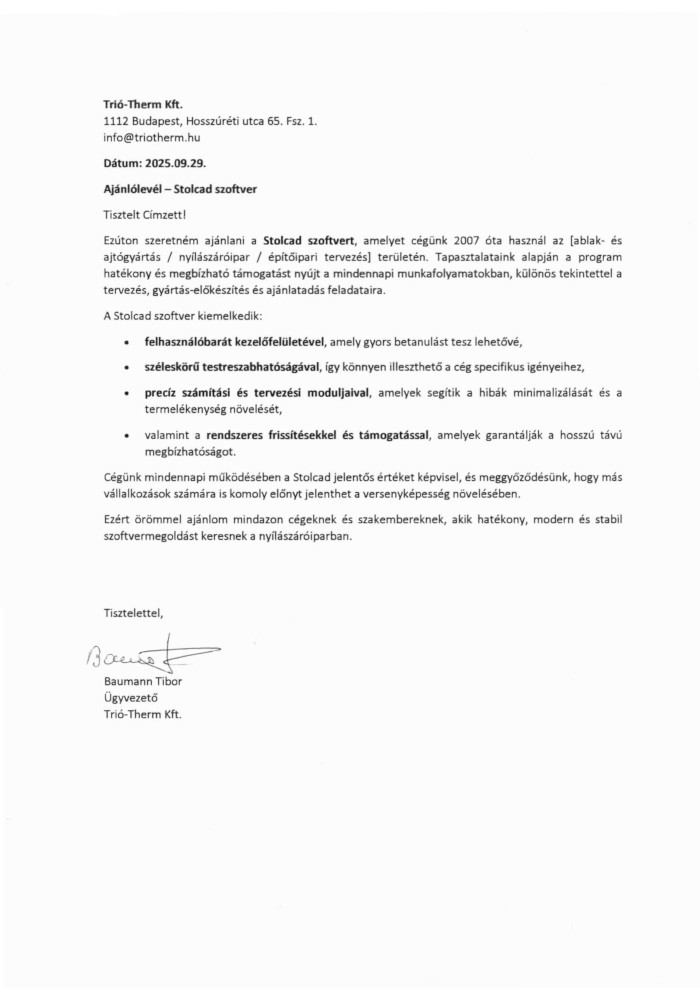 Referencja od Firmy Referencja od Firmy 2