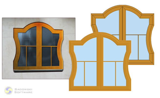 Example window designed in Stolcad Professional