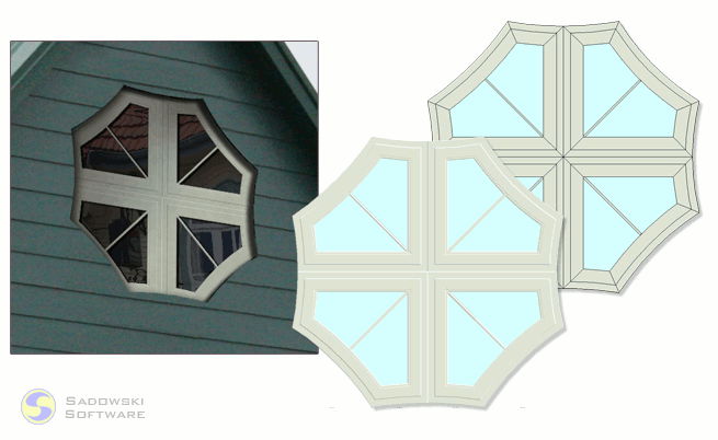 Przykładowe okno zaprojektowane w Stolcad Professional