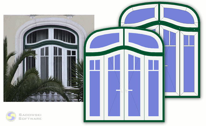 Example window designed in Stolcad Professional