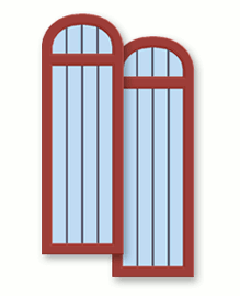 Arched window − 2 pieces