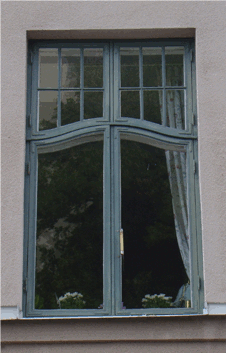 Real visualisation of a rectangular window