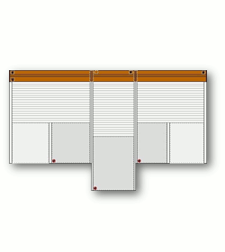 Roller shutter as a stand-alone construction