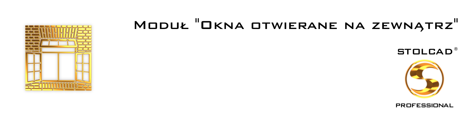Okna otwierane na zewnątrz w programie Stolcad