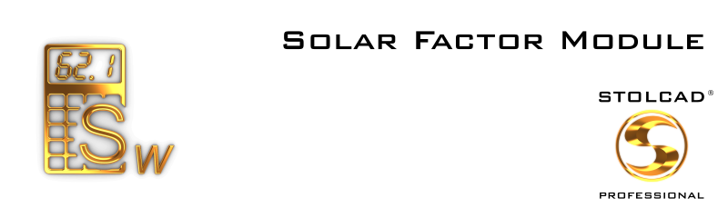 Solar factor module in Stolcad Professional
