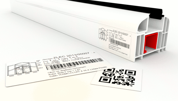 Production labels with QR code