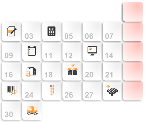 Calendar page from planner module