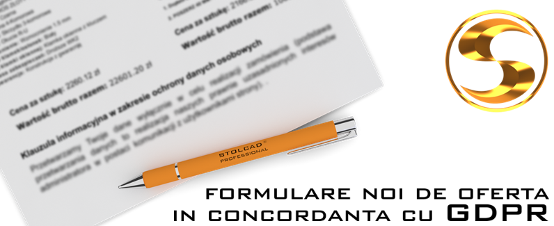 Formulare noi de oferta in concordanta cu GDPR
